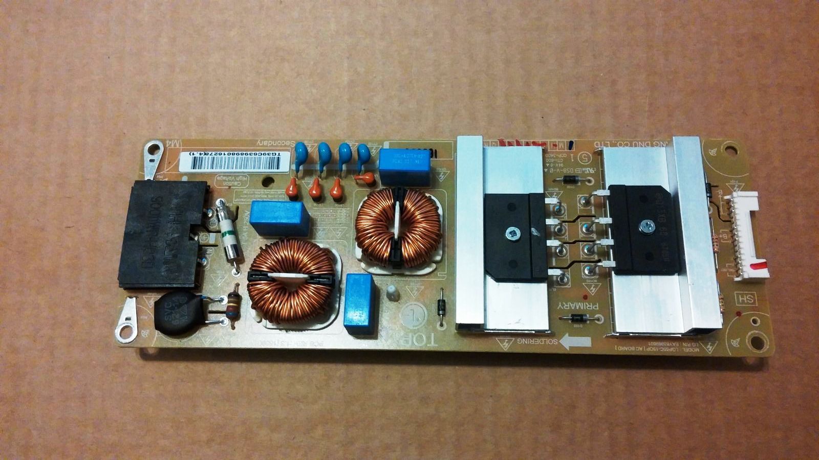 SUB POWER SUPPLY BOARD FOR LG55EG910V-ZB EAY63989801 tested - Click Image to Close